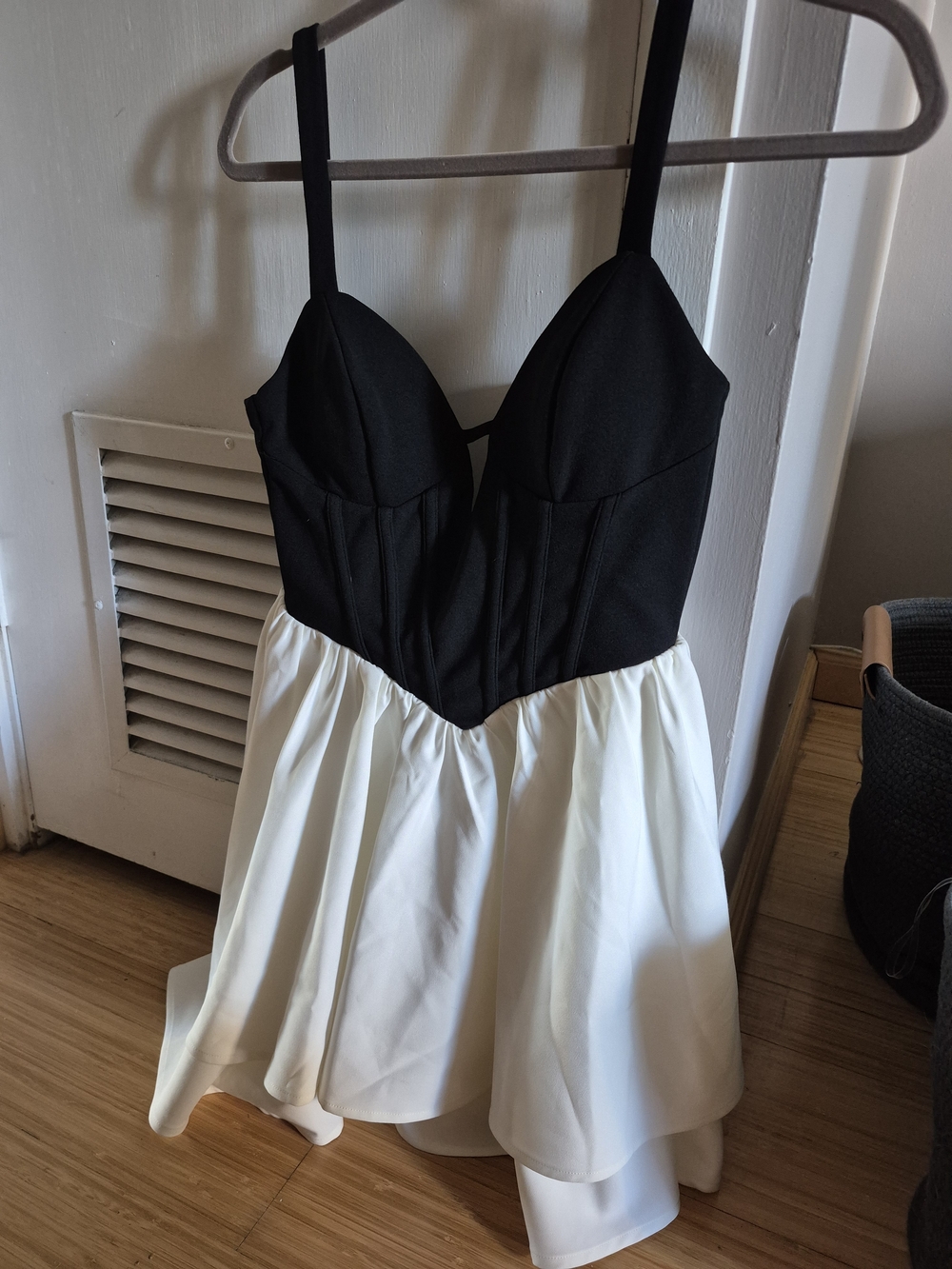 Seni & Cade Two-Tone Black and White Dress
